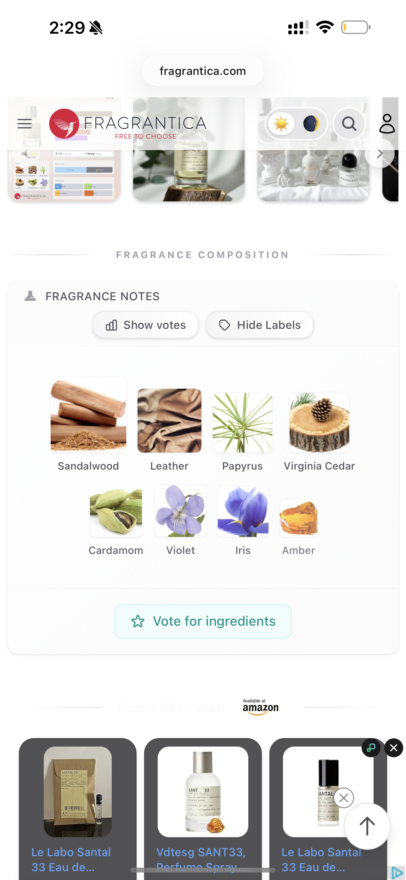Santal 33 Decants